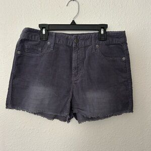 Mossimo Supply Co Gray Jean Shorts Frayed Hem